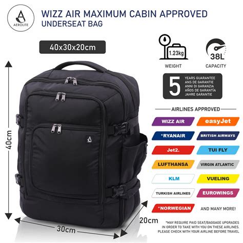 wizz air approved cabin baggage